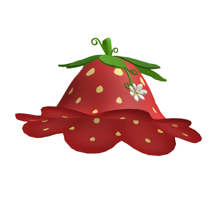 ♡ Cute Red Strawberry fairy flower hat ♡