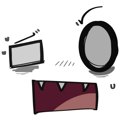 😲 Scene Surprised Fangs Emo Face