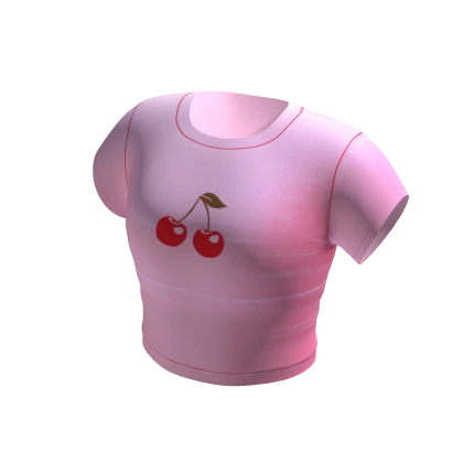 Cherry Crop Pink Tee