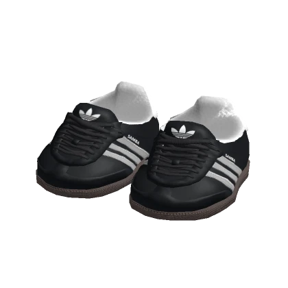 adidas Black Samba Shoes [Blocky]
