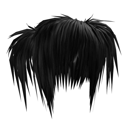 Messy Teased Pigtails (Black)