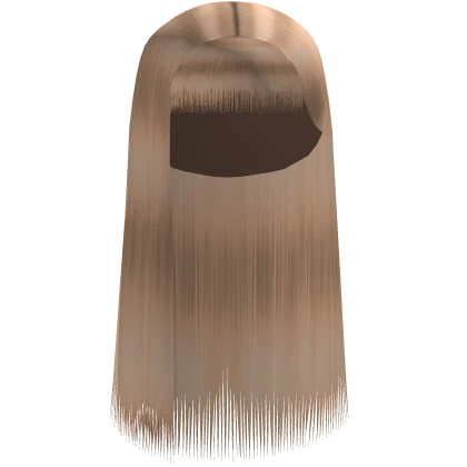 Blonde Silk Press With Bangs