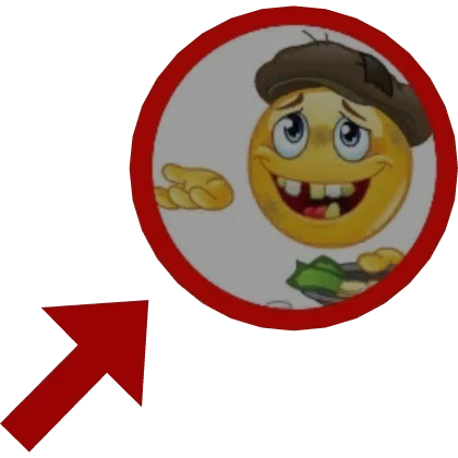 🥺 Begging Goofy Meme Arrow Red Circle