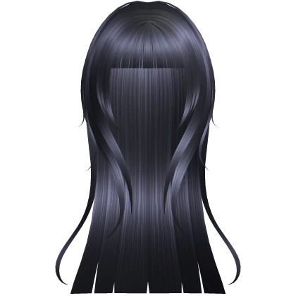 🖤 gothic vampy blunt layered hair blue black