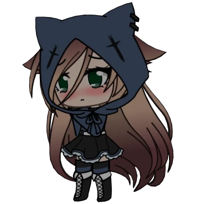 cute gacha life cat girl back buddy (right)
