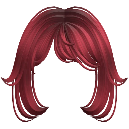 ♡ Cute Soft Fluffy Bangs (Red)