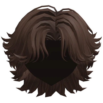 Brown Messy Handsome Wolfcut