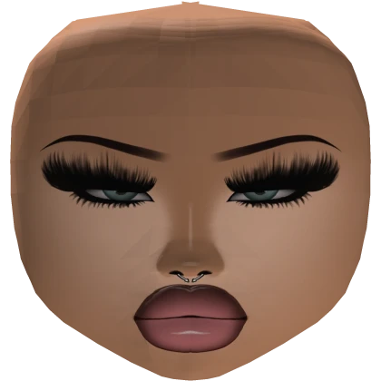 Baddie latina girl Mesh Makeup Gloss lips lashes