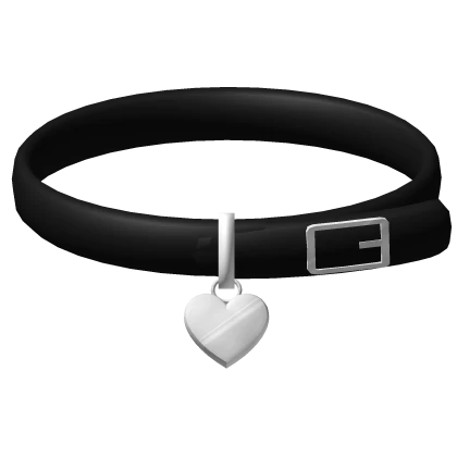 ♡ : cute puppy collar with heart charm 3.0