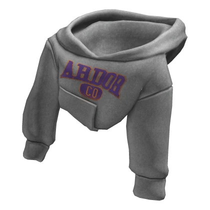 ardor* - shoulder hoodie (1.0) (grey/purple)