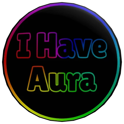 Aura Cartoony Button 🌈 