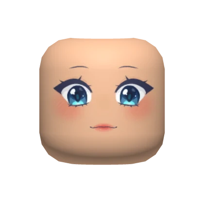 Cute Blue Eyes Mask-Light Skin Tone