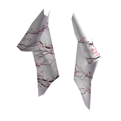 🌸 Sakura Patterned Kimono Furisode Sleeves