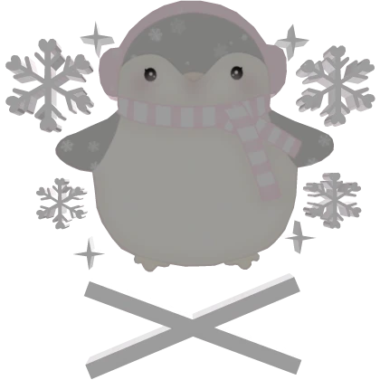 ᜊ FREE ୨୧ ꒰ Cute kawaii pink penguin hairclip ꒱