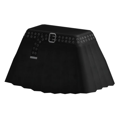 [1.0 R6] Grunge Y2K Denim Skirt (Black)