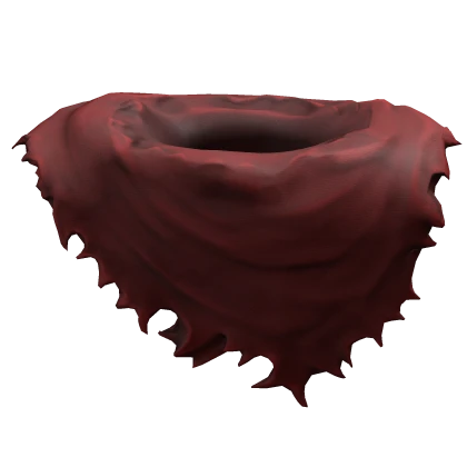 [1.0] Ripped Red Grunge Scarf 