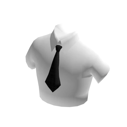School Shirt With a Tie Black