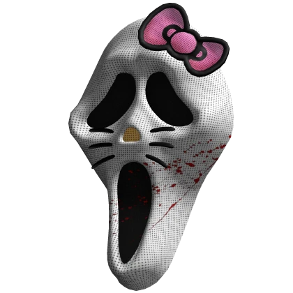 🌸 Kitty Rhinestone Scream Ghostface Mask🌸