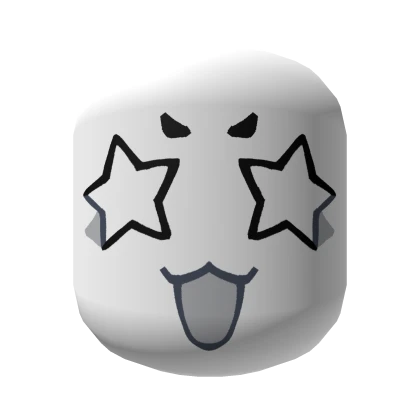 Cute Star Eyes Goober Face [White]
