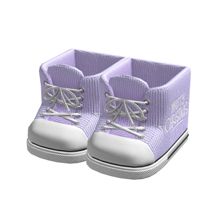 Christmas Purple Canvas Shoes