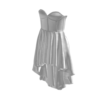 White Corset Style Flow Dress