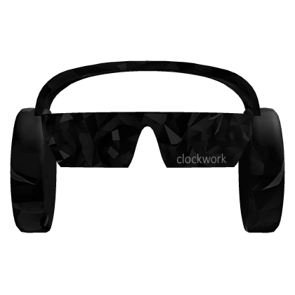 Black Sparkle Time Clockwork Headphones+Shades