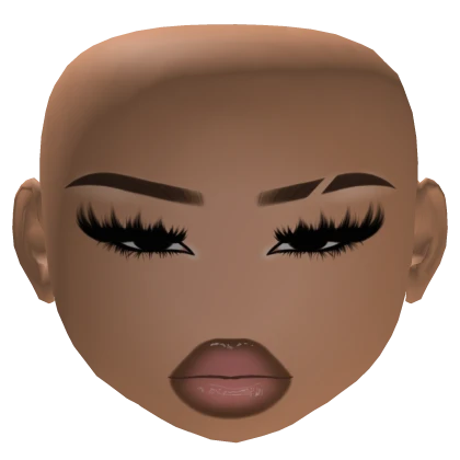 Baddie Latina Girl Mesh Makeup Gloss lips lashes