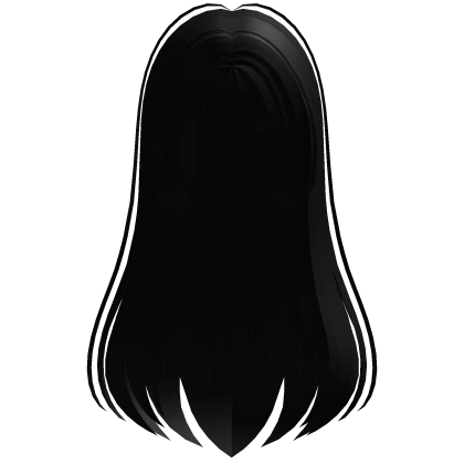  ‧ ˚ ♡ kawaii cutecore long pretty black hair