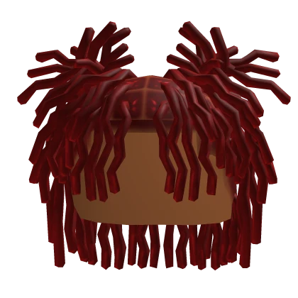 Red 2-Tied Rockstar Dreads
