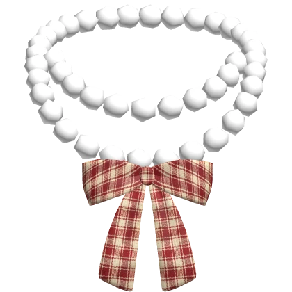 Igari Red Plaid Necklace