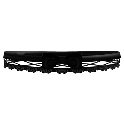 ♡ black gothic lace doll choker 