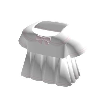 ♡ ꒰ kawaii white & pink school uniform dress ꒱