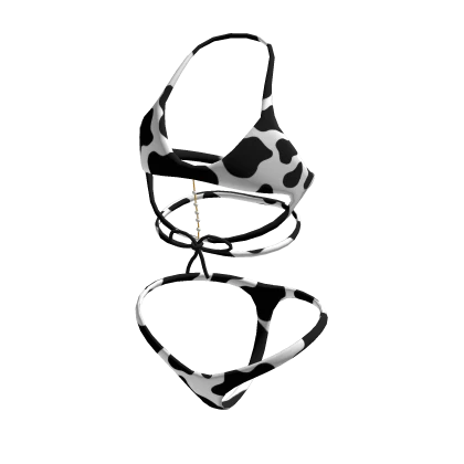  Lace Swimsuit w/ Pearl Chain