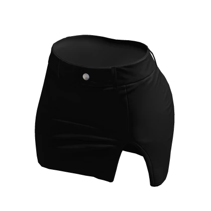 Skirt Black Tight High Waisted Mini Chibi Chic Y2K