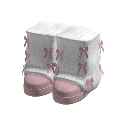Trendy Boots with Fur Leg Warmers and Bows