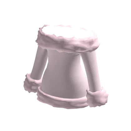 Cute Pink Fluffy Winter One-Piece Dress