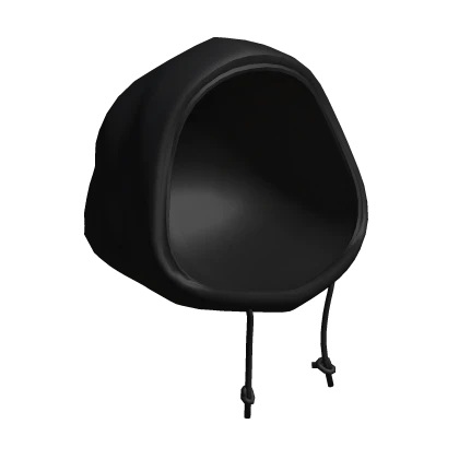 Leaning Half Worn Black Hoodie