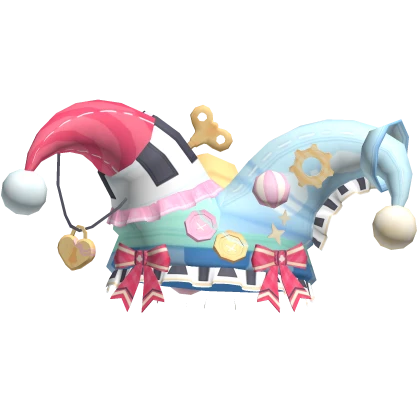 harajuku kidcore ruffled jester clown hat