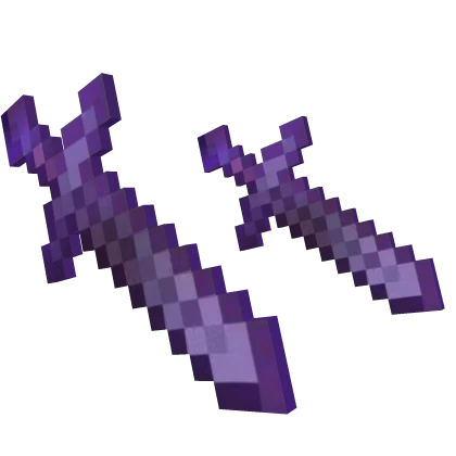 Dual Enchanted Netherite Swords