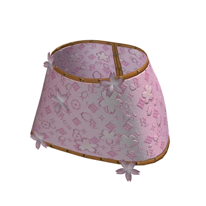 Y2K ♔ Leather Pink Monogram Skirt
