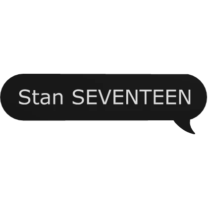 Stan SEVENTEEN KPOP chat bubble