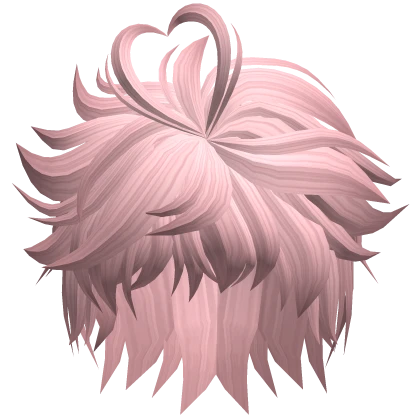 Valentines Messy Boy Emo Fluffy Ahoge Heart Pink