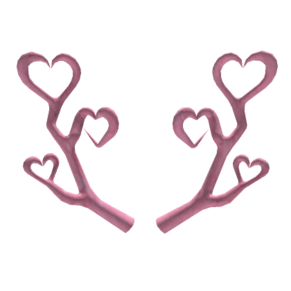 Pink Heart Antlers