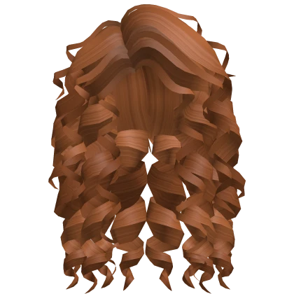 Flowy Curly Hair (Ginger)