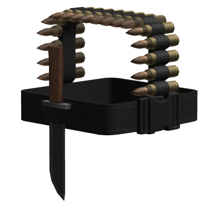  Strapped Shoulder Knife w/ Bullets