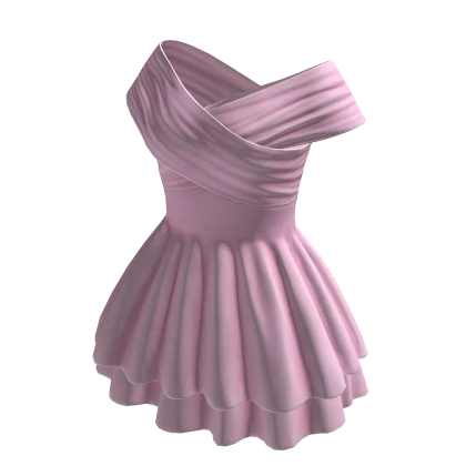 Off Shoulder Dress Pink Adorable Chibi Princess