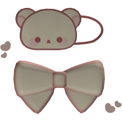 ꣑୧ kuma bear hairclip ꣑୧