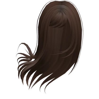 Messy Wind Blown Hime Hair (Brown)