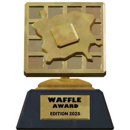 Waffle Awards 2025 Winner's Trophy