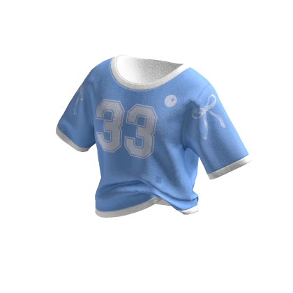 ✨ Y2K Summer Preppy Blue Tee Sport